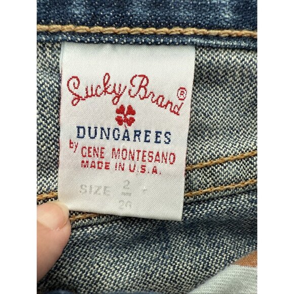 Lucky Brand Size 2/26 Denim Blue Jeans 100% Cotton Boot Flare Mid Rise 827RA40 - Picture 7 of 9